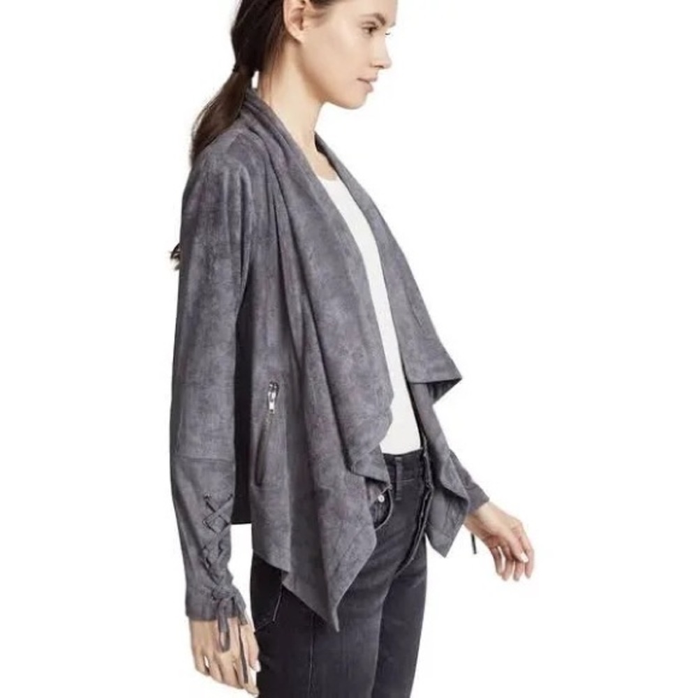 CUPCAKES and CASHMERE Brislin Faux Suede Drape Jacket - Picture 2 of 9